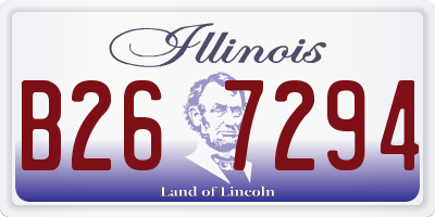 IL license plate B267294