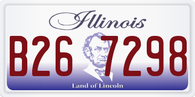 IL license plate B267298