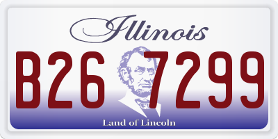 IL license plate B267299