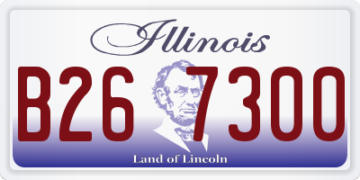 IL license plate B267300