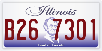 IL license plate B267301