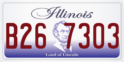 IL license plate B267303