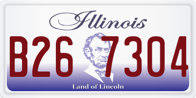 IL license plate B267304