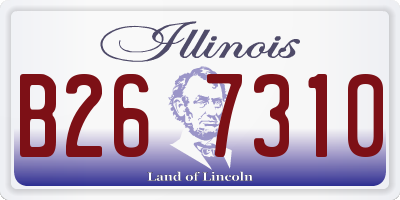 IL license plate B267310