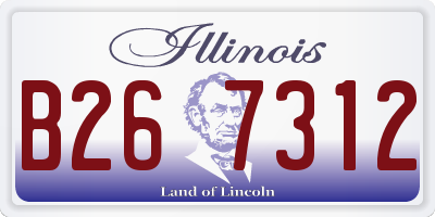 IL license plate B267312