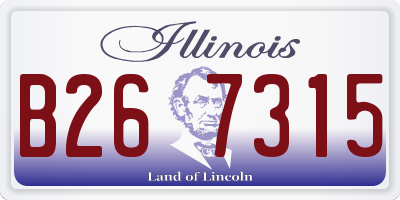 IL license plate B267315