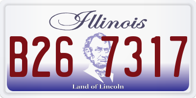 IL license plate B267317