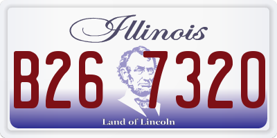 IL license plate B267320