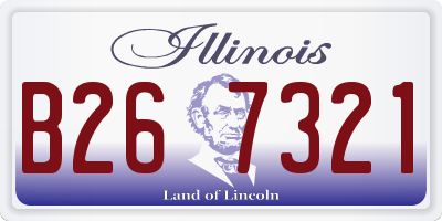 IL license plate B267321