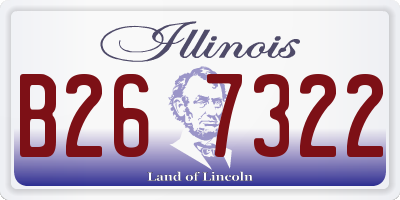 IL license plate B267322