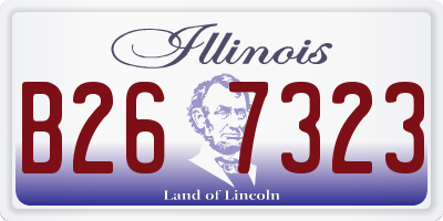 IL license plate B267323