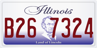 IL license plate B267324