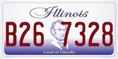 IL license plate B267328