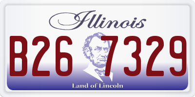 IL license plate B267329