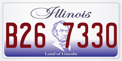 IL license plate B267330