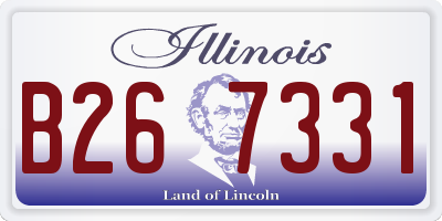 IL license plate B267331
