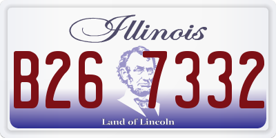 IL license plate B267332