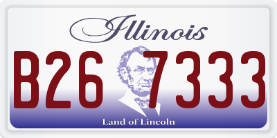 IL license plate B267333