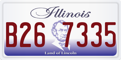 IL license plate B267335