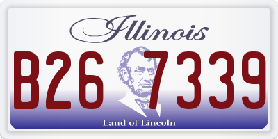 IL license plate B267339