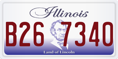 IL license plate B267340