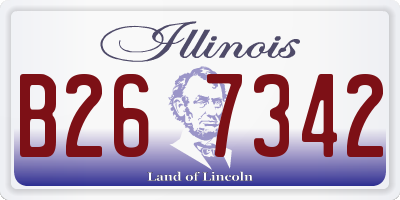 IL license plate B267342