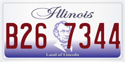 IL license plate B267344