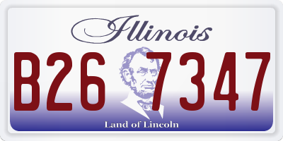 IL license plate B267347