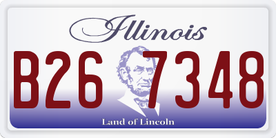 IL license plate B267348
