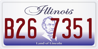 IL license plate B267351