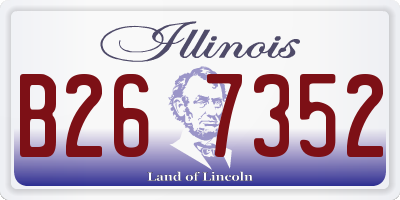 IL license plate B267352