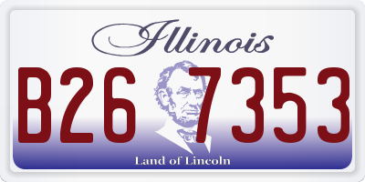 IL license plate B267353
