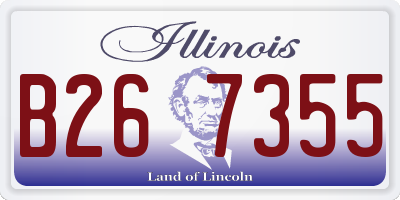 IL license plate B267355