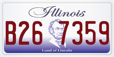 IL license plate B267359