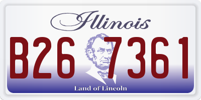 IL license plate B267361