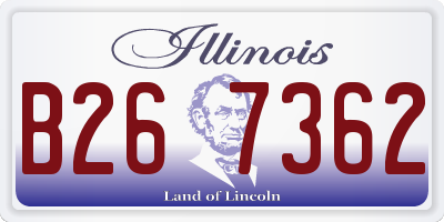 IL license plate B267362