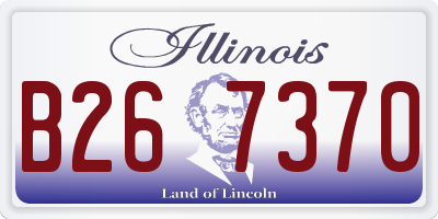 IL license plate B267370