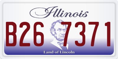IL license plate B267371