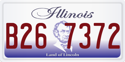 IL license plate B267372