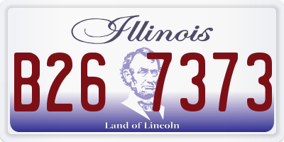 IL license plate B267373