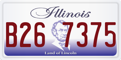 IL license plate B267375