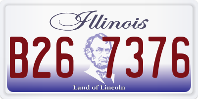 IL license plate B267376