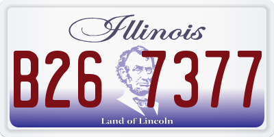 IL license plate B267377