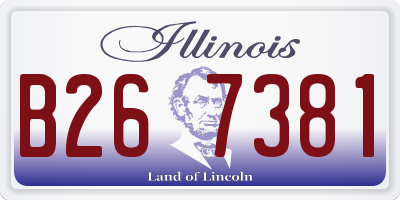 IL license plate B267381