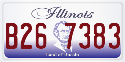 IL license plate B267383