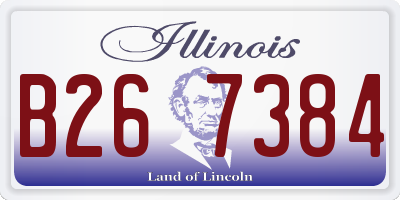 IL license plate B267384