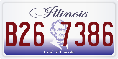 IL license plate B267386