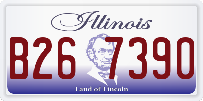 IL license plate B267390