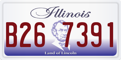 IL license plate B267391