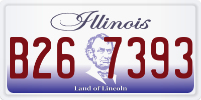 IL license plate B267393